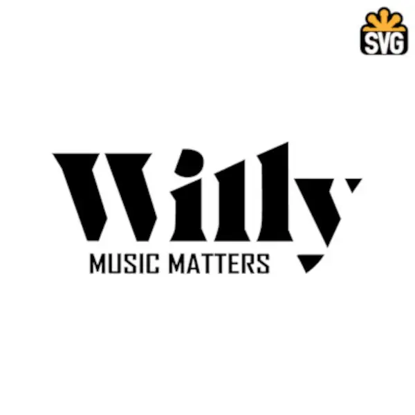 Willy Logo SVG Digital Download, Willy Music Matters Logo SVG Vector Download File