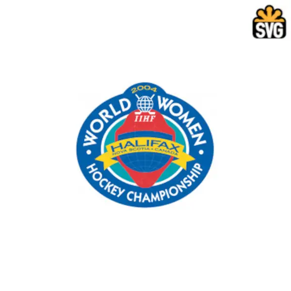 Women's World Hockey Championship 2004 Logo SVG Digital Download, Women's World Hockey Championship 2004 Logo SVG Vector Download File