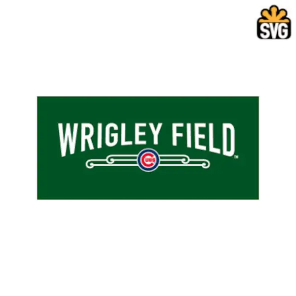 Wrigley Field Logo SVG Digital Download, Wrigley Field Logo SVG Vector Download File