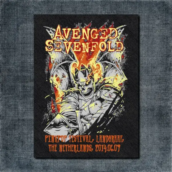 Avenged Sevenfold Pinkpop Festival Back Patch