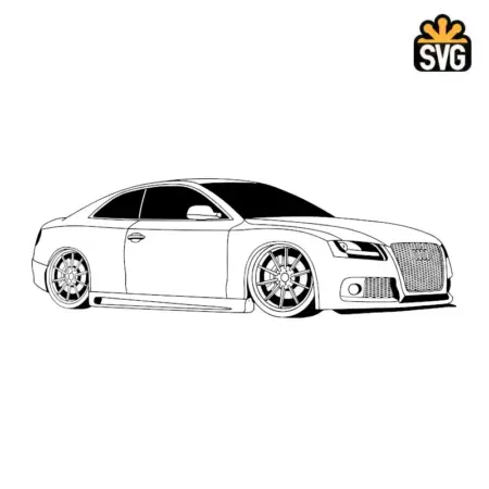 Audi S5 SVG Digital Download, Audi S5 SVG Vector Download File