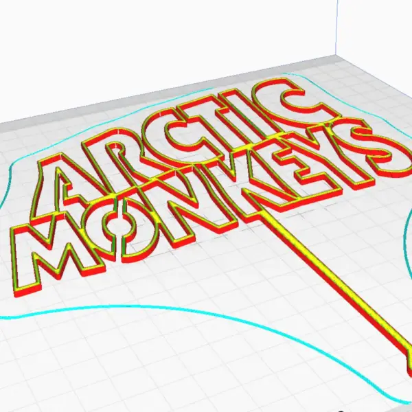 Arctic Monkeys Cake Topper 3D STL File for Download - Image 3