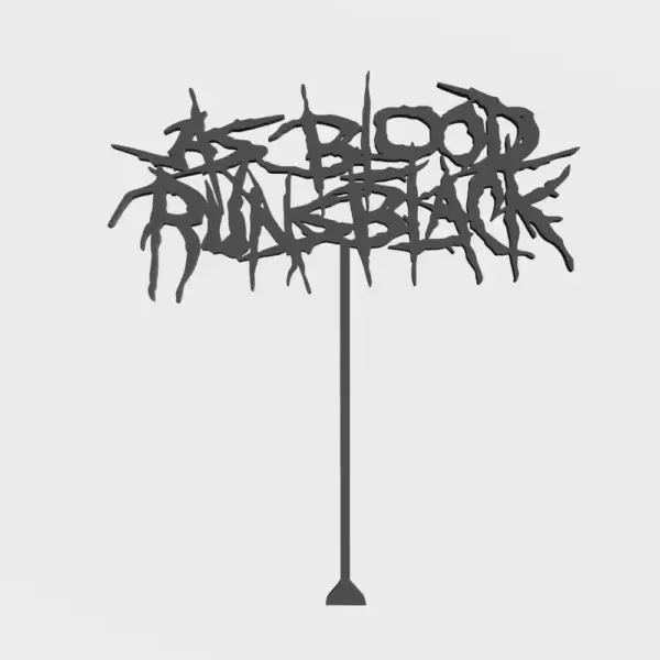 As Blood Runs Black Cake Topper 3D STL File for Download - Image 2
