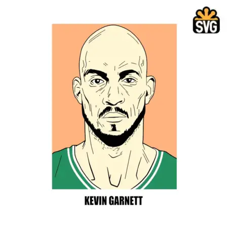 Kevin Garnett SVG Digital Download, Kevin Garnett SVG Vector Download File