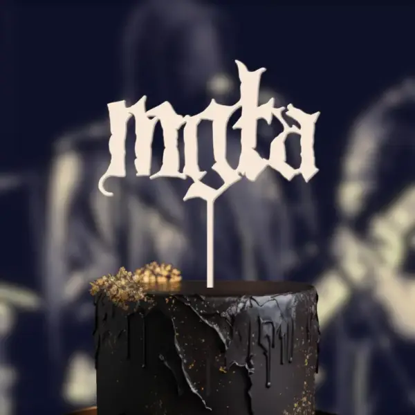 Mgla Cake Topper, Customizable Handmade 3d Printed Cake Topper