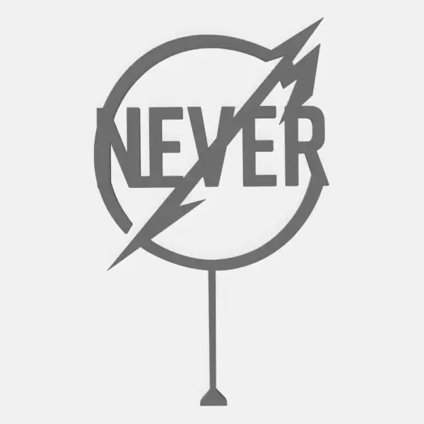 Never Cake Topper 3D STL File for Download - Image 2
