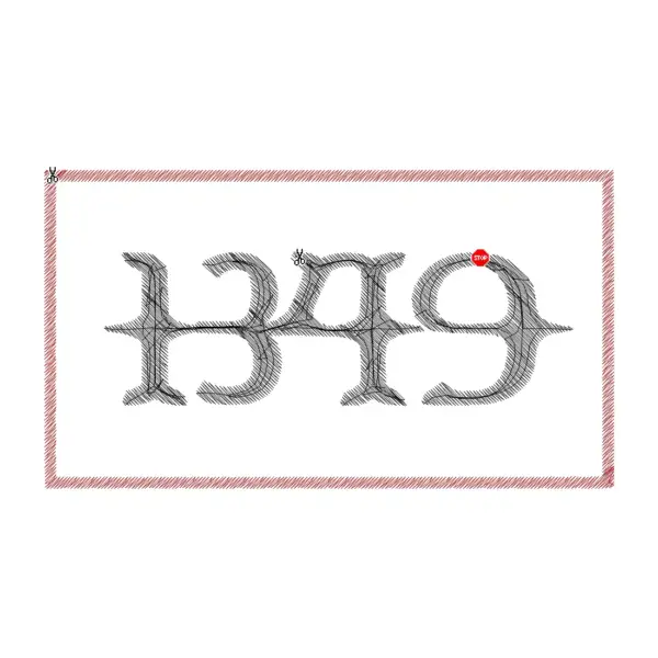 1349 Logo Embroidery Patch Design File Instant Download - Image 2