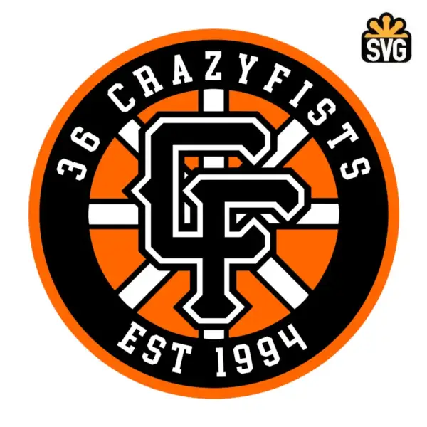 36 Crazyfists Logo SVG Digital Download, 36CF est 1994 Logo SVG Vector Download File