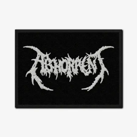 Abhorrent Logo Embroidery Patch Design File Instant Download