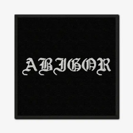 Abigor Text Logo Embroidery Patch Design File Instant Download