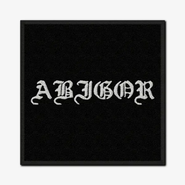Abigor Text Logo Embroidery Patch Design File Instant Download