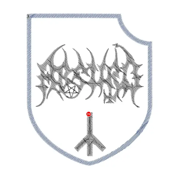 Absurd Logo Embroidery Patch Design File Instant Download - Image 2