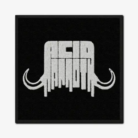 Acid Mammoth Logo Embroidery Patch Design File Instant Download