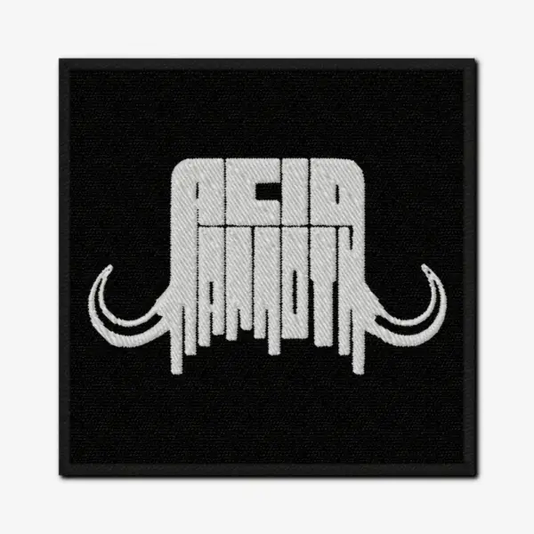Acid Mammoth Logo Embroidery Patch Design File Instant Download