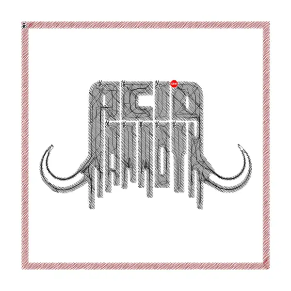 Acid Mammoth Logo Embroidery Patch Design File Instant Download - Image 2