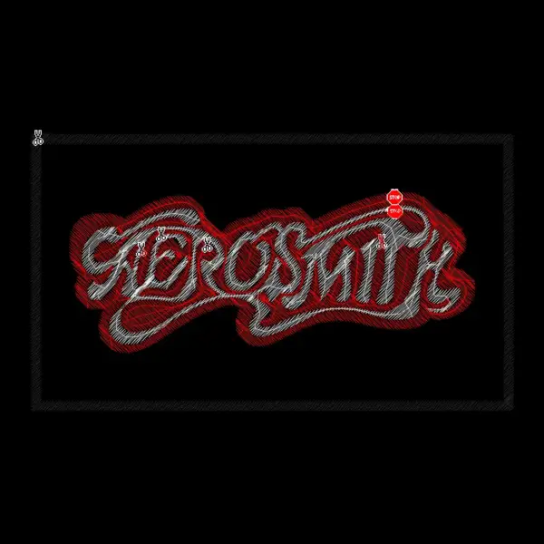 Aerosmith Logo Embroidery Patch Design File Instant Download - Image 2