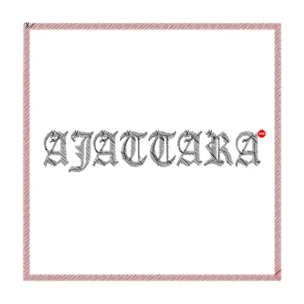 Ajattara Logo Embroidery Patch Design File Instant Download - Image 2