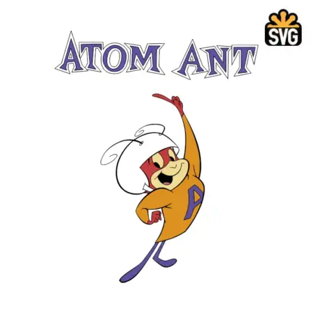 Atom Ant SVG Digital Download, Atom Ant SVG Vector Download File