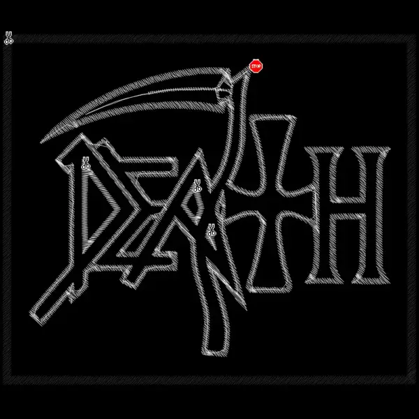 Death Logo Embroidery Patch Design File Instant Download - Image 2