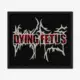 Dying Fetus Logo Embroidery Patch Design File Instant Download