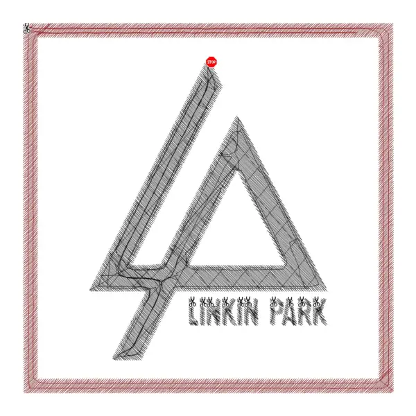 Linkin Park New Logo Embroidery Patch Design File Instant Download - Image 2