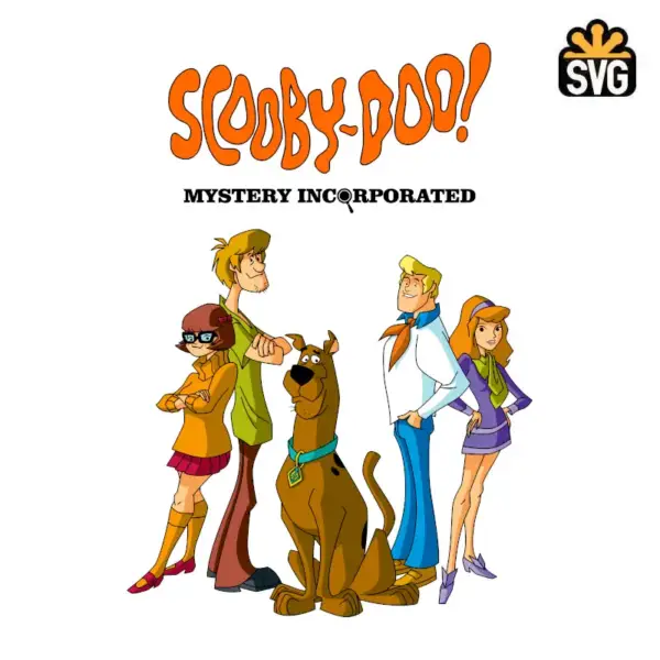 Mystery Incorporated SVG Digital Download, Mystery Inc SVG Vector Download File