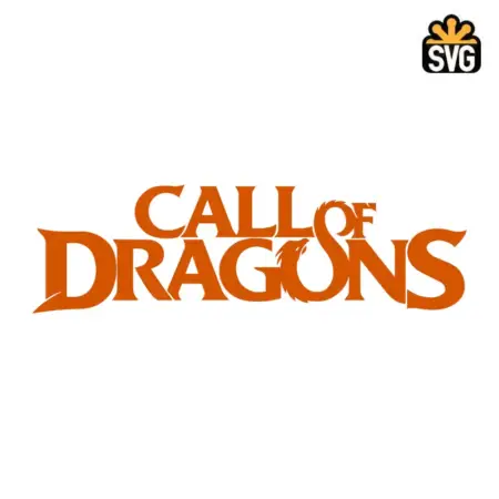 Call of Dragons SVG Digital Download, Call of Dragons Logo SVG Vector Download File