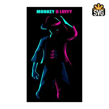 Monkey D Luffy SVG Digital Download, Monkey D Luffy SVG Vector Download File