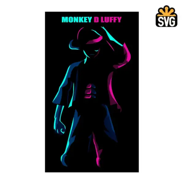 Monkey D Luffy SVG Digital Download, Monkey D Luffy SVG Vector Download File