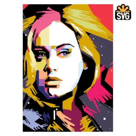 Adele SVG Digital Download, Adele SVG-DXF-EPS-PS Vector Download File